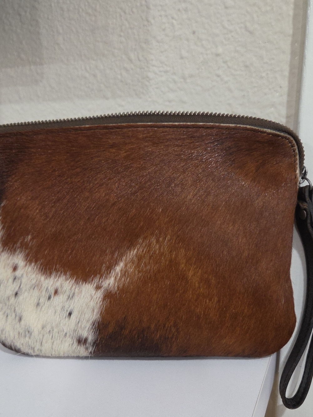 Patricia Nash Cowhide Leather Wristlet Bag